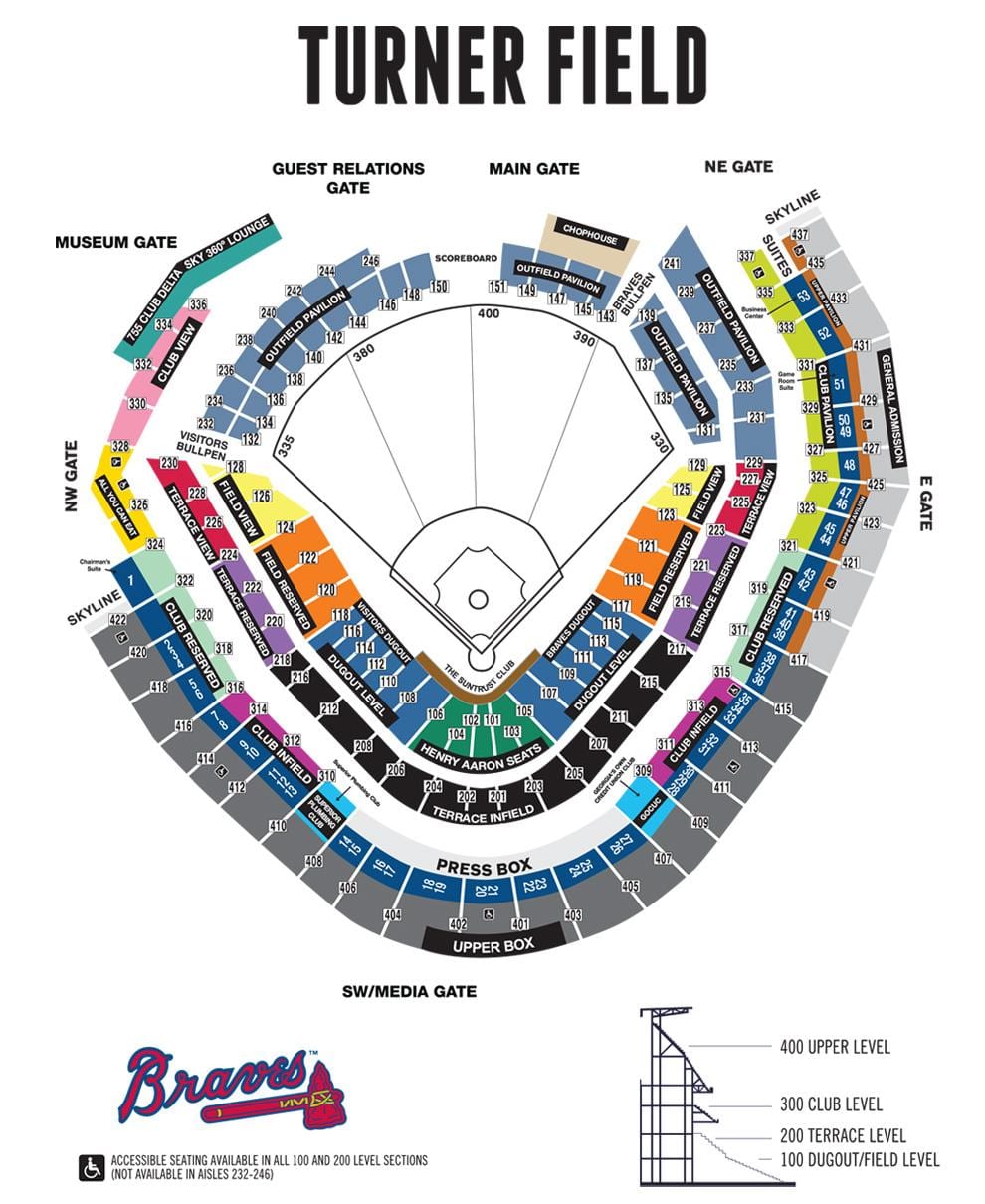 خريطة من turner field