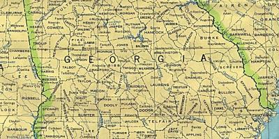 خريطة جورجيا المدن